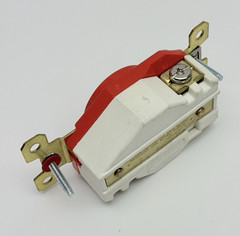 IG2610 HUBBELL, RECEPTACLE TWIST-LOCK, 2POLE, FLUSH MOUNT, SCREW TERMINALS