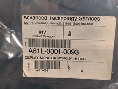 Totoku MDT947B-2B Panel Monitor, 9″ Monochrome, A61L-0001-0093 – Free Ship