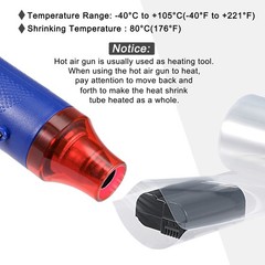 Battery Wrap 80mm Flat 33 ft PVC Heat Shrink Tube Wraps Clear