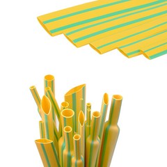 Heat Shrink 2:1 Tubing Sleeving Ø1~Ø50mm Heatshrink Insulation Tube Green+Yellow