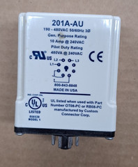New, MotorSaver SymCom 201A-AU Voltage Monitor 190-480VAC