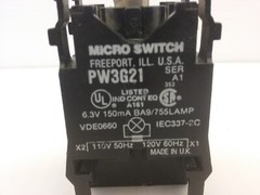 HONEYWELL MICROSWITCH PW3G21 LIGHT MODULE 110/120V 50/60 HZ SER. A1