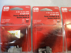 Gardner Bender GAK-6 ,GAK-4 Str-10 AWG AI Split Bolt Connector lot of 4
