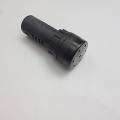 1pc 22mm Intermittent Black Buzzer 12V DC/AC 10CM/90-100DB Screw Terminal