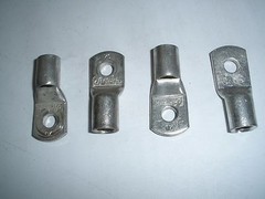TIN PLATED BATTERY COPPER LUG 1 GA 5/16” 25 Pcs.