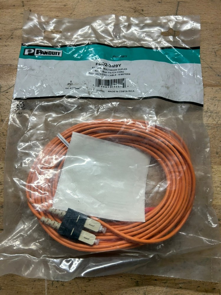 Panduit F6D2-3M9Y Cord-NEW IN SEALED PACKAGE