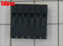 50Pcs 6P Dupont Jumper Wire Cable Housing Female Pin Connector 2.54MM Pitch gi