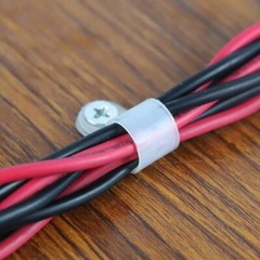 Black & White Nylon Plastic P Clips For Cable & Tubing – High Quality Full size