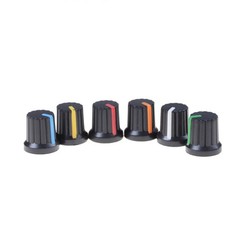 10x Potentiometer Switch Knob Cap Hole Dia 6mm Volume Control Rotary Knob Cap.N8
