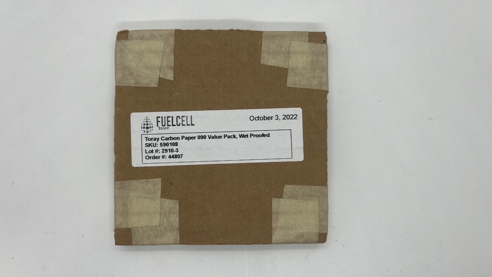Toray Paper 090 – TGP-H-090 5% Hydrophobic Carbon Paper 280 um 10cm x 10cm