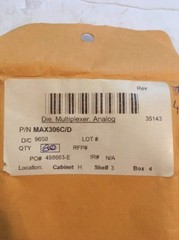 MAXIM DIe Multiplexer MAX306C/D 160/ Units (D31 Cell)