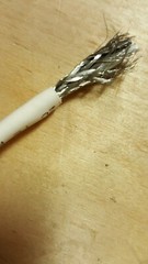 Alpha Wire M1472 16/1P Shielded Communication/Control Cable 105C/600V White/50ft