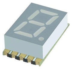 Kingbright KCSC56-123 7-Segment LED Display, CC Green 25 mcd RH DP 14.2mm