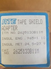 Cooper Power Systems RTE 2625133B11M Tape Shield Adapter