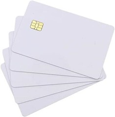 Plastic cards blank cards chip card ATMEL AT24C02 chip PVC white glossy