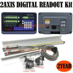10″ x 60″ Linear Glass Scale 2 Axis DRO Digital Readout Kit for Lathe Machine US