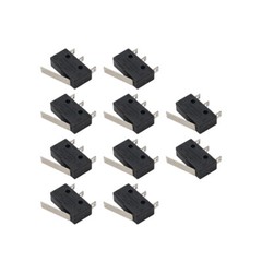 10 Pcs AC 300V 1NO 1NC Short Straight Hinge Lever Mini Micro Switch