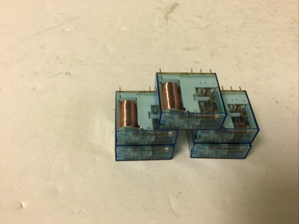 NEW, (LOT 5) FINDER 405290240000 8A 250V PLUG IN RELAY, FREE SHIPPING