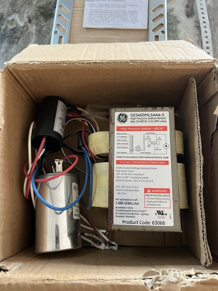 GE 63066 GES400ML5AA4-5 Kit 400W For 400watt High Pressure Sodium S51 lamp