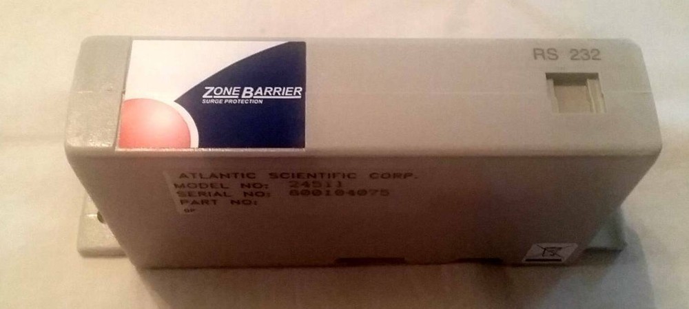 Surge Protector ATLANTIC SCIENTIFIC Zone Barrier 24511. NEW. Free Shipping
