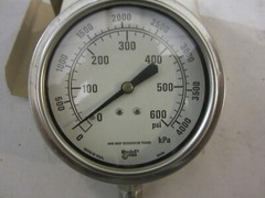 Marshalltown 0-600 PSI, 3.5″ Dial Pressure Gauge, Model G26299, New