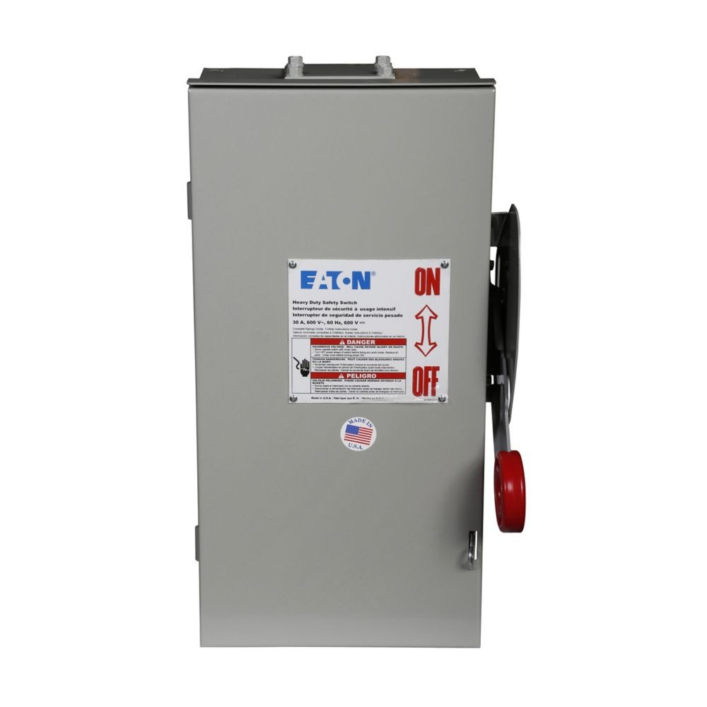 Eaton DH261URK Heavy Duty 30A Non-Fused Safety Switch
