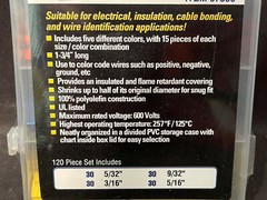 1-3/4″ Heat Shrink Wire Wrap Assortment Cable Sleeve Color Coded Electrical Tube