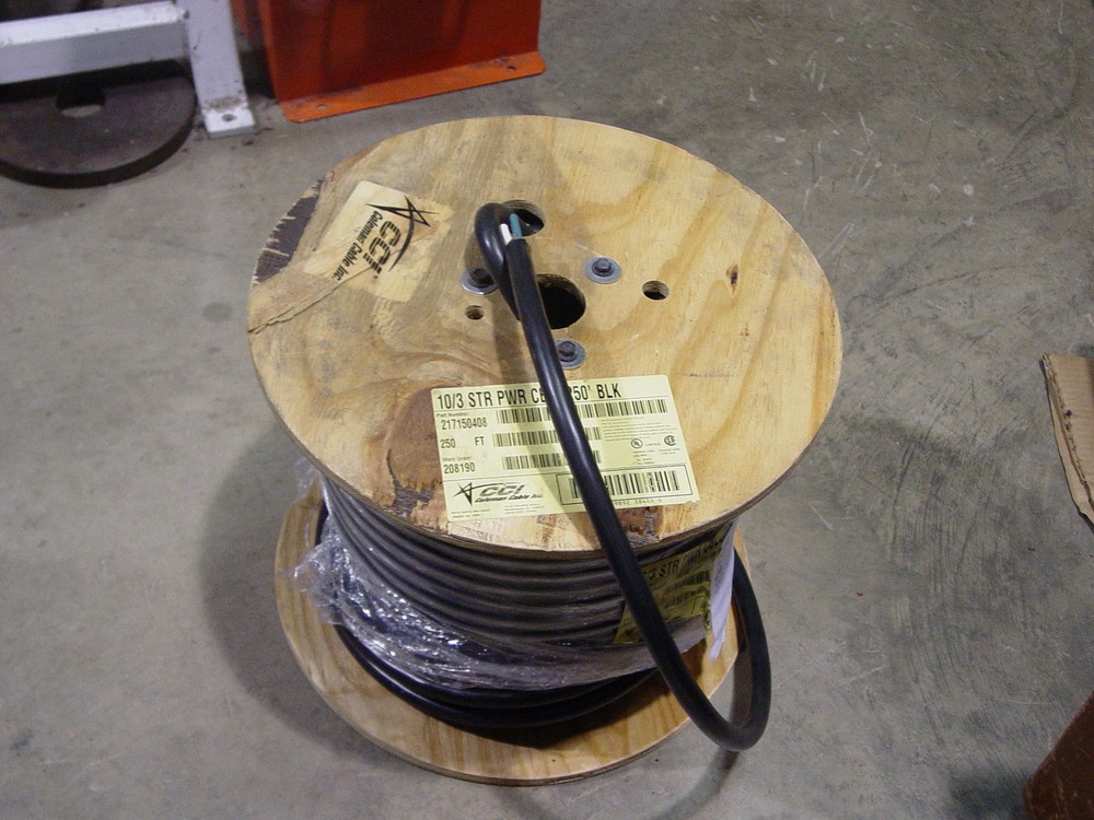 COLEMAN 10/3 WIRE STOOW POWER CABLE 250 FT PVC JACKET NEW