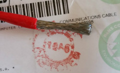 Belden Wire 89841 24/1P 24awg Low Cap Twist Pair FFEP/FEP Shield Cable Red /25ft