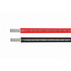 Silicone Wire Strands Tinned Copper Flexible Low Impedance 600V