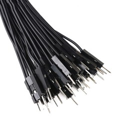 1P Dupont Male Female 20cm Jumper Wire Connectors Leads Black White Blue Green