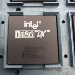 NEW Intel 486 DX 50MHZ A80486DX SX546 i486 CPU Processor Gold Vintage Rare DX50