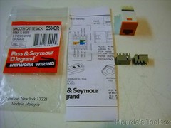 New Pass & Seymour Smooth Cat 5E Jack 8 POS/8 Wire Orange # S58-OR
