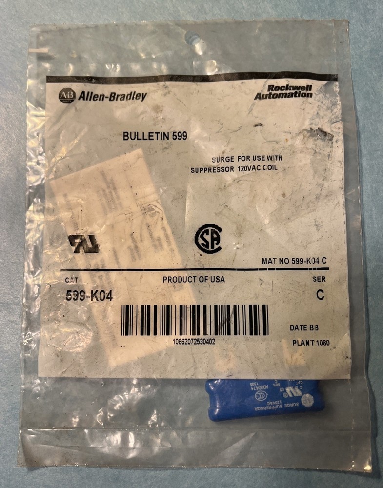 NEW – ALLEN BRADLEY 599-K04 SURGE SUPPRESSOR