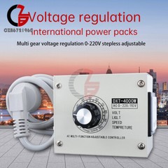 110V 4000W Adjustable Voltage Regulator Dimming SCR Temperature Speed Controller