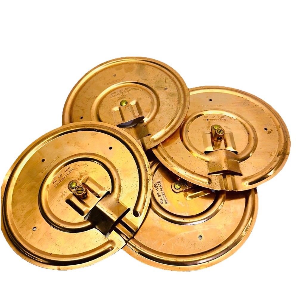4 PK BLACKBURN GP-100 COPPER GROUND PLATE 7-1/2″