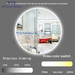 DC12-24V 3A Smart Bathroom Mirror Light Touch Changing Dimmable 3 Color Switch