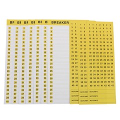 10 Sheet Circuit Breaker Panel Label Markers Electrical Adhesive Labels