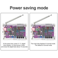 DIY FM Radio Kit Set Electronic RDA5807S Power Amplifier 87-108MHz With Shell