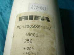 RIFA PEH200SX5150M Elecrolytic Capacitor 15000 uF 250VDC 30 Days Warranty