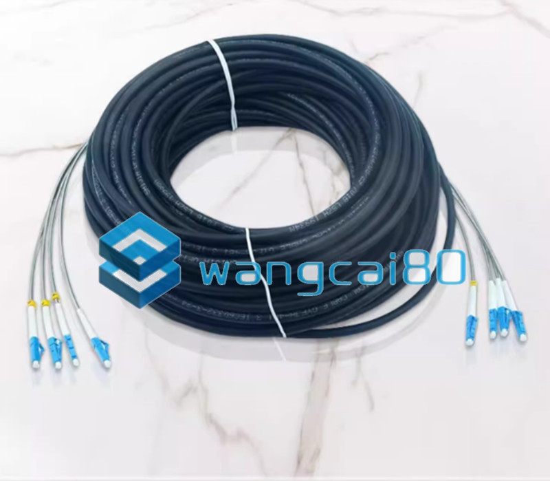 Field Outdoor LC-LC UPC 4 Strand 9/125 Single Mode Fiber Patch Cord 200M