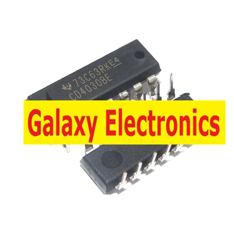 100pcs CD4030 CD4030BE DIP-14 four different or door chip new original