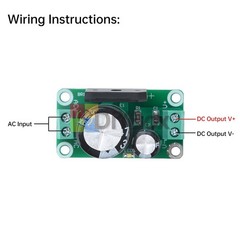 4700uF AC 35V 8A Single Power Supply Module Rectifier Filter Board Unregulated