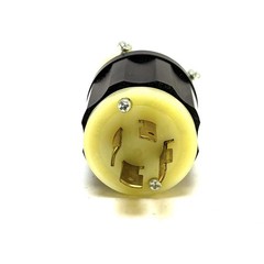Leviton 2421 20 Amp 250 Vac 3 PhaseLocking Plug (New)