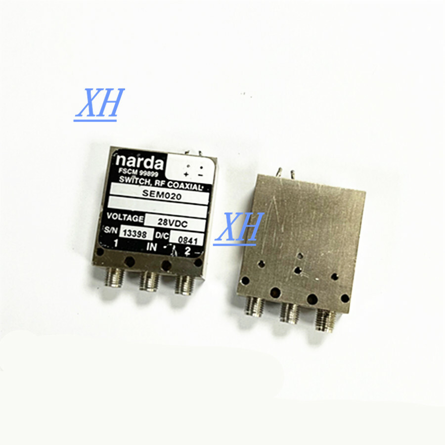 narda SEM020 DC-18GHz SMA 28VDC single pole double throw coaxial switch 1PCS