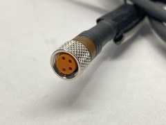 Lumberg RSMV 4-RKMV 4-225/3M Double Ended Cordset M8 4-Pin Male to Female 3m