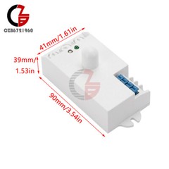 DC12-24V AC110-240V 5.8GHz Microwave Radar Sensor Body Motion HF Detector Switch
