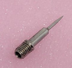 Lot of 6 – OLDAKER MFG – AP-61-106G – Test Probe Tips, Threaded Needle Tip. USA