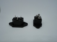 2 Pack AC Computer Power Supply Electric Cable Connection Socket Port Jack 250V