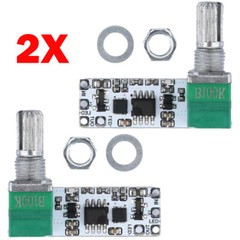 2Pcs DC 3.7V-24V LED Mini Dimmer Constant Voltage Module Knob Potentiometer NEW